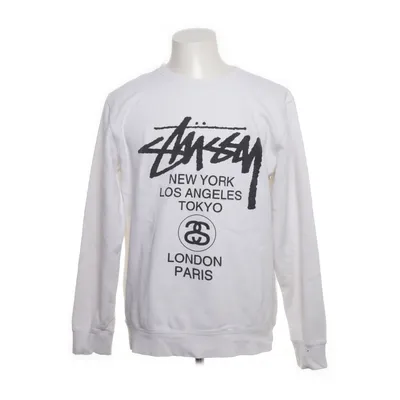Collegetröja (Vit) från Stüssy Bomull, Polyester