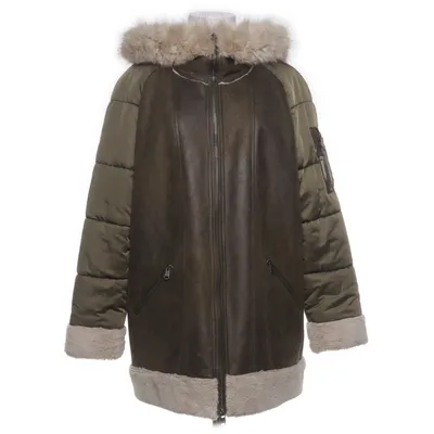 Shearlingjacka (Grön, Beige) från Beaumont Akryl, Polyester