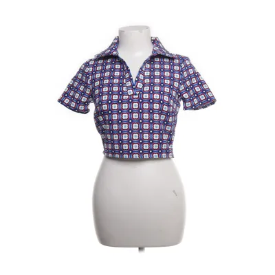 Crop top (Blue, Red) from LCW Casual Elastane, Polyester