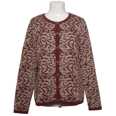 Cardigan (Rød, Beige) fra D&Co. Akryl, Bomuld
