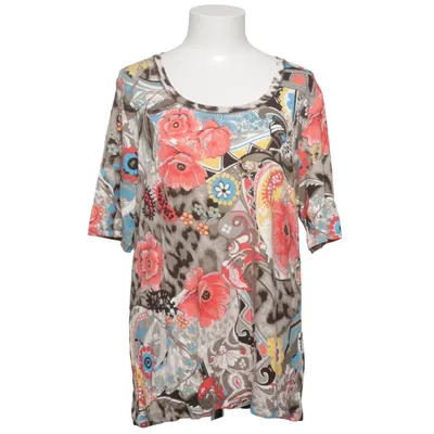 Top (Gray, Red, Multicolored) from Oui Moments Elastane, Viscose