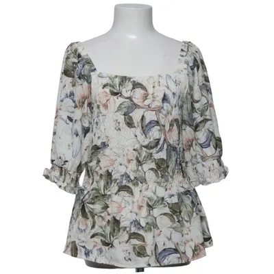 Peplum top (Multicolored) from VRS Woman Elastane, Polyester