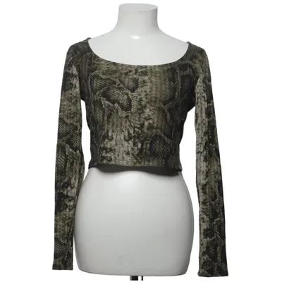 Top (Green, Black) from Bershka Elastane, Polyester