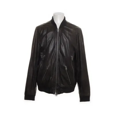 Läderjacka (Grön) från Allsaints Bomull, Polyester, Skinn, Viskos