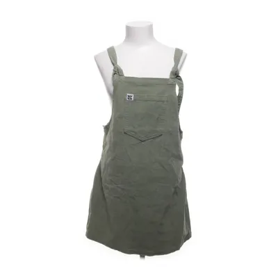 Hängselklänning (Grön) från Lucy & Yak Elastan, Ekologisk bomull