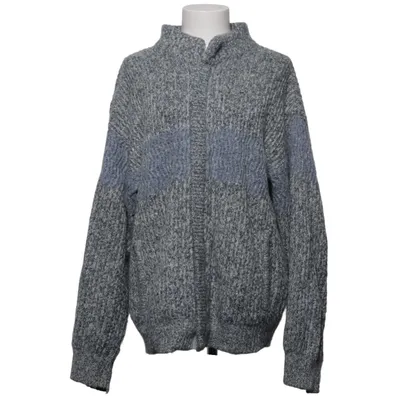 Cardigan (Gray, Blue, White) from Fiume Alpaca wool, Polyamide