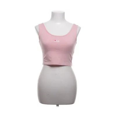 Crop top (Roze) van Fila Katoen, Elastaan
