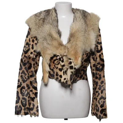 Pälsjacka (Beige, Svart, Brun)