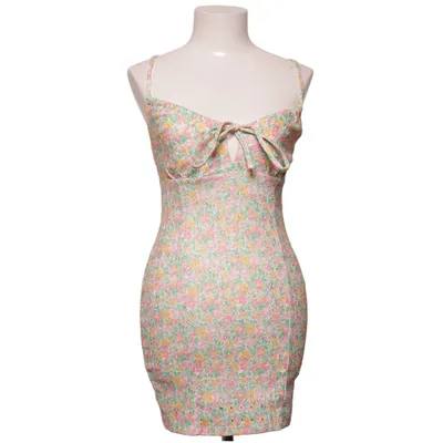 Jurk (Roze, Groen, Geel, Wit, Meerkleurig) van Bershka Elastaan, Polyester
