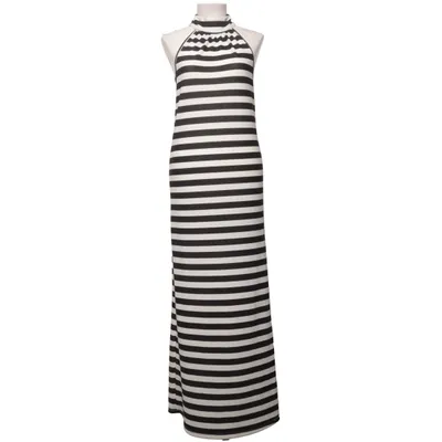 Maxi jurk (Zwart, Wit) van Paper Scissors Elastaan, Polyester