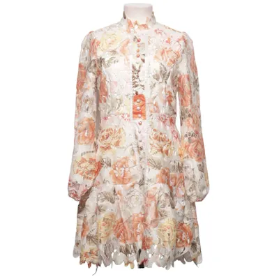 Kleid (Weiß, Mehrfarbig) von F-Ashion Polyester
