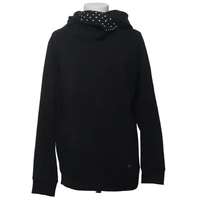 Sweat à capuche (Noir, Blanc) de Pussy Deluxe Coton, Polyester