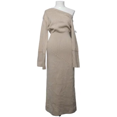 Långklänning (Beige, Vit) från Adoore Akryl, Bomull, Polyamid
