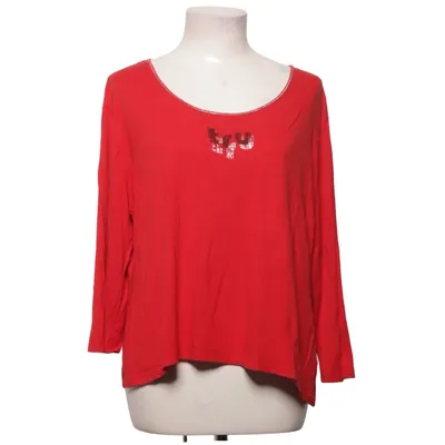 T-shirt à manches longues (Rouge) de Tru Élasthane, Viscose