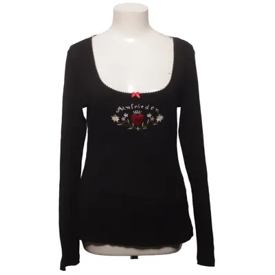 Langærmet t-shirt (Sort, Flerfarvet) fra Vive Maria Bomuld, Elastan