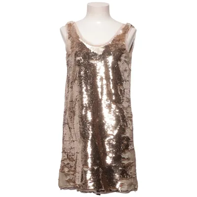 Cocktailklänning (Guldfärgad) från Zara Basic Collection Polyester