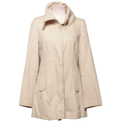 Trenchcoat (Beige) van Jane Norman Acetaat, Katoen