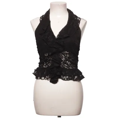 Haltertop (Zwart) van Shein Elastaan, Polyester