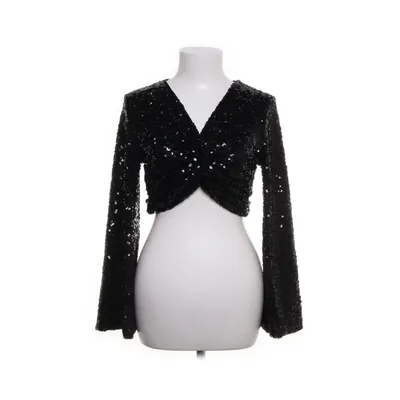 Crop top (Black) from Anna Dani Elastane, Viscose