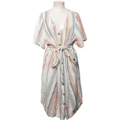 Dress (White, Multicolored) from ONLY Carmakoma Cotton, Linen
