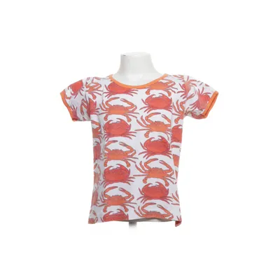 T-shirt (Vit, Orange) från Duns Sweden Ekologisk bomull