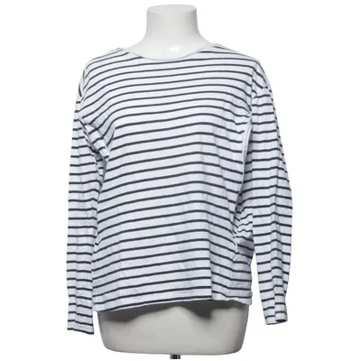T-shirt à manches longues (Blanc, Bleu) de Vertbaudet Coton