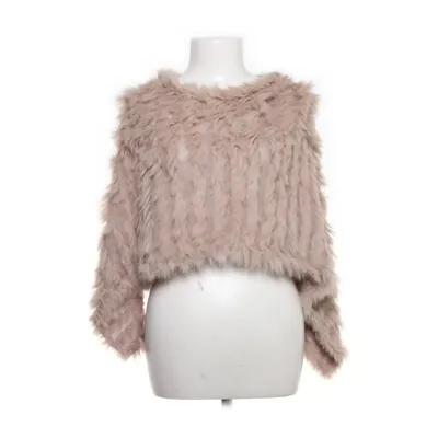 Pälsponcho (Beige) från Soyaconcept Akryl, Kaninpäls