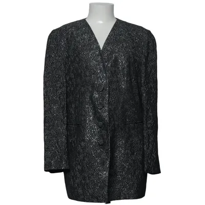 Cardigan (Gray, Black) from KS. Acetate, Metallic fiber, Viscose