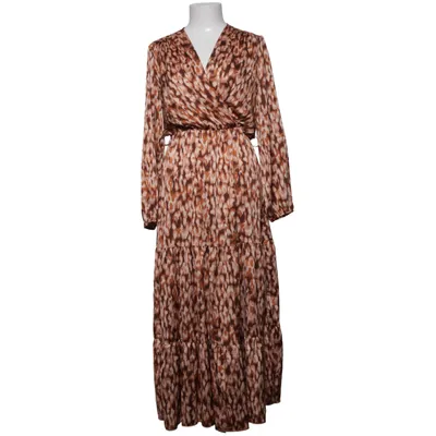 Maxi jurk (Bruin, Beige, Wit) van JS Millenium Polyester