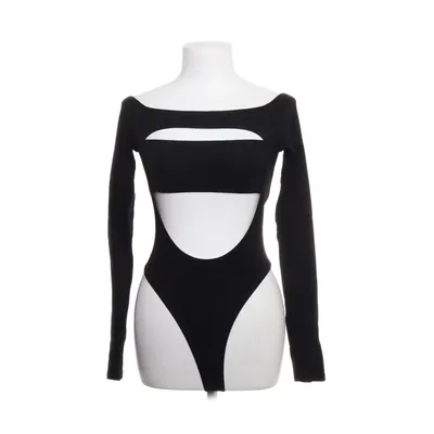 Body (Svart) från Mugler x H&M Elastan, Viskos