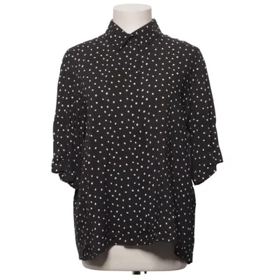 Korte mouwen shirt (Zwart, Wit) van The Shirt Factory Viscose