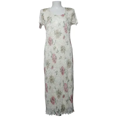 Robe longue (Beige, Multicolore) de Helene Blake Polyester