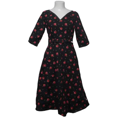 Klänning (Svart, Röd, Flerfärgad) från Blutsgeschwister Elastan, Ekologisk bomull, Polyester