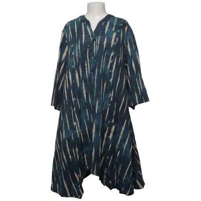 Kleid (Blau, Beige) von Isolde Roth Baumwolle, Leinen