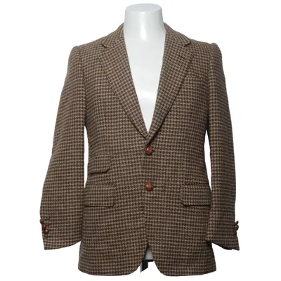 Blazer (Brun) fra Dunhill Akryl, Silke, Uld