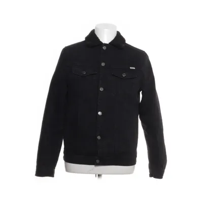 Fodrad jeansjacka (Svart) från Emmett Polyester, Bomull