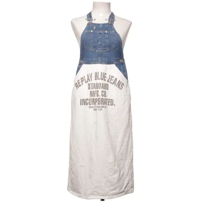 Dungaree dress (Blue, White) from Replay Blue Jeans Cotton