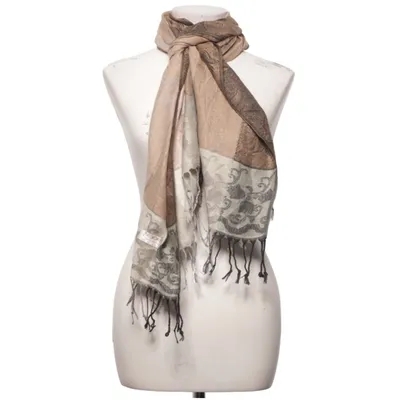 Schal (Beige, Braun) von Pashmina Kaschmir