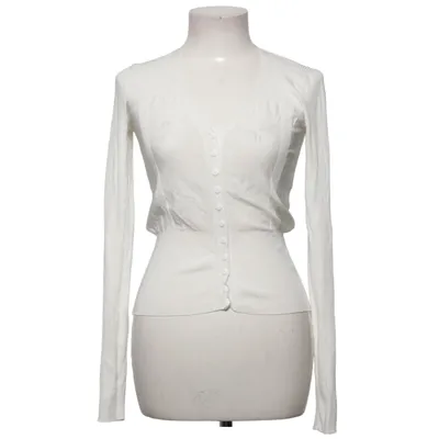 Cardigan (Hvid) fra Zara Knit Polyamid, Viscose