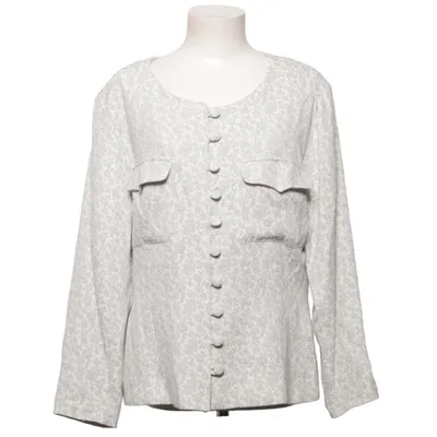 Blazer (Hvid, Grå) fra Louise Béen Acetat, Viscose