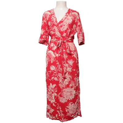 Robe portefeuille (Rouge, Blanc) de Vintage Stories Viscose