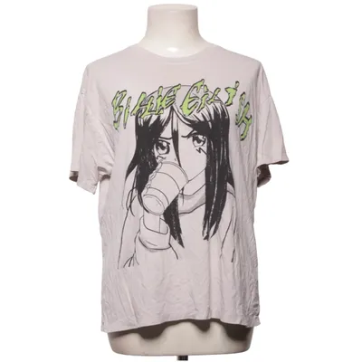 T-shirt (Grijs) van Bershka x Billie Eilish