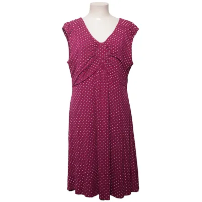 Kjole (Lilla, Hvid) fra Isolde Elastan, Viscose