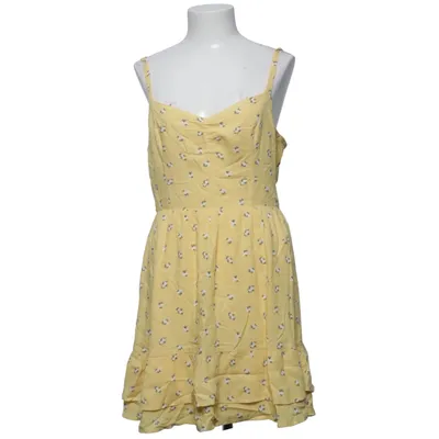 Kjole (Gul, Flerfarvet) fra Hollister Polyester, Viscose
