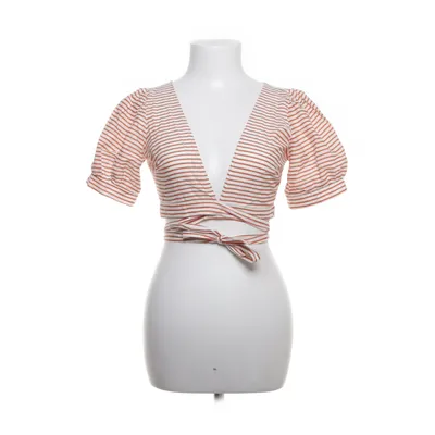 Wikkeltop (Oranje, Off-white) van For Love & Lemons