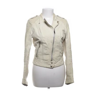 Läderjacka (Beige) från Jofama by Marie Serneholt Polyester, Skinn, Viskos