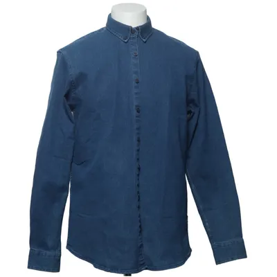 Denim blouse (Johan Denim Shirt) van Kronstadt Katoen, Elastaan, Polyester