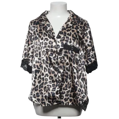 Pyjamasskjorte (Beige, Sort, Brun) fra Ensored Elastan, Polyester