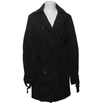 Trenchcoat (Zwart) van Topstudio Katoen, Polyester