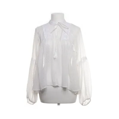 Strikblouse (Wit) van ONLY Blue Denim